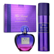 Set Her Secret Desire de Antonio Banderas edt 80 ml para Dama